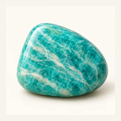 Digital illustration of Amazonite gemstone