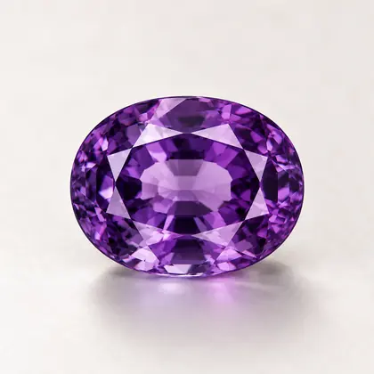 Digital illustration of Amethyst gemstone