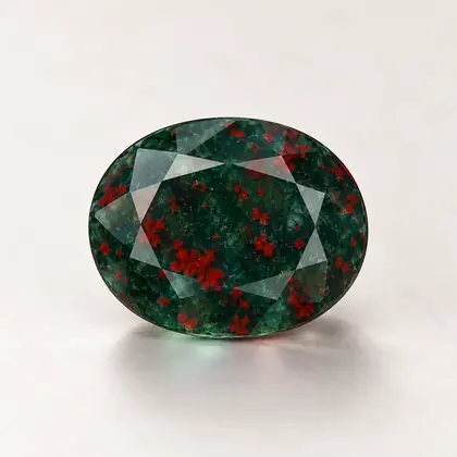 Digital illustration of Bloodstone gemstone