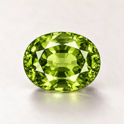 Digital illustration of Peridot gemstone