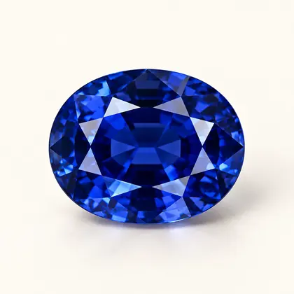 Digital illustration of Sapphire gemstone