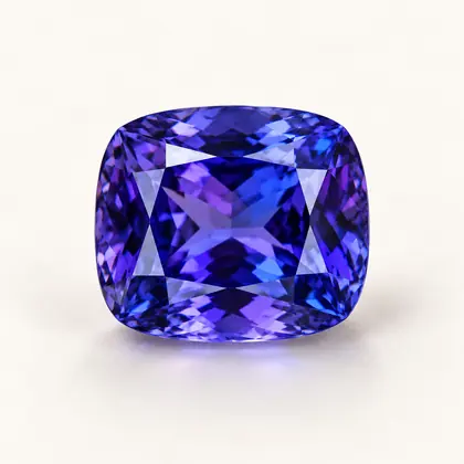 Digital illustration of Tanzanite gemstone