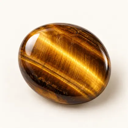Digital illustration of Tiger's Eye gemstone