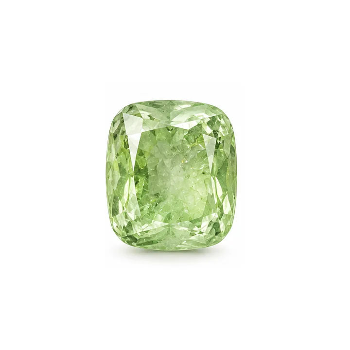 Hiddenite gemstone — example specimen