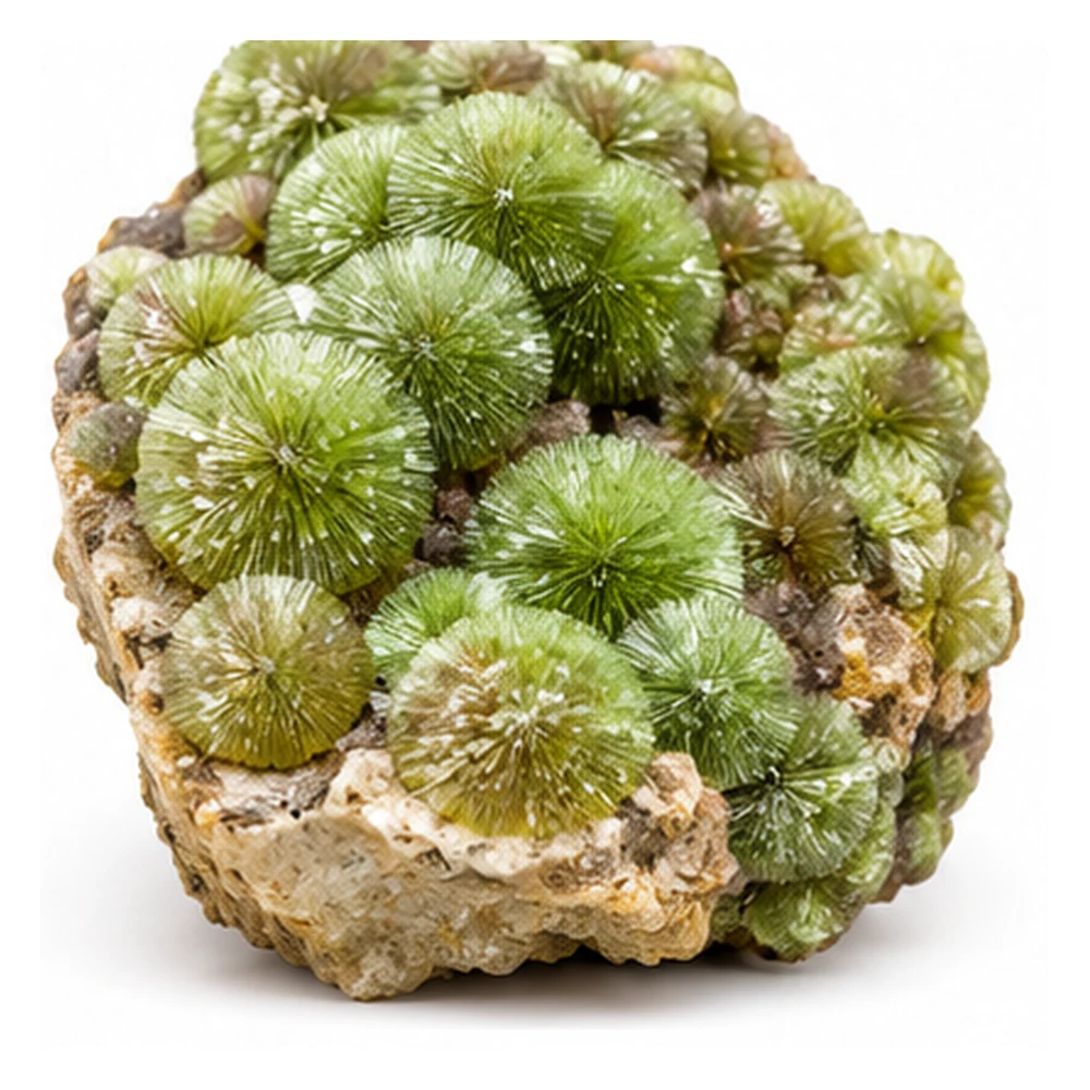 Illustration or example specimen of Wavellite