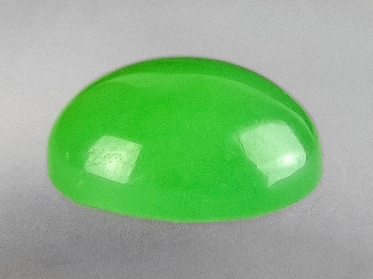 Chrysoprase gemstone specimen