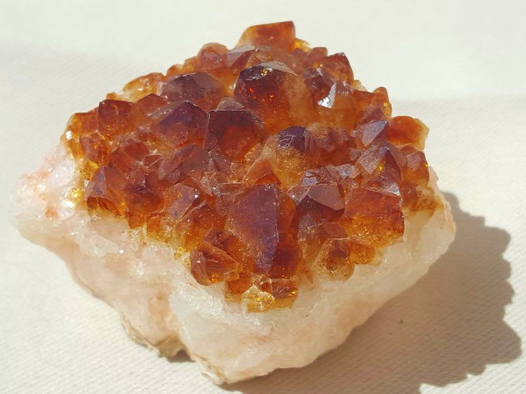 Citrine gemstone specimen