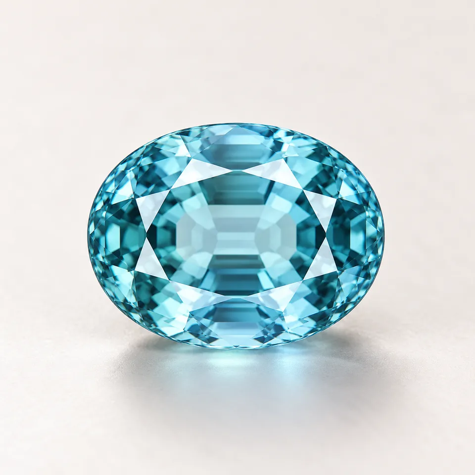 Aquamarine gemstone specimen