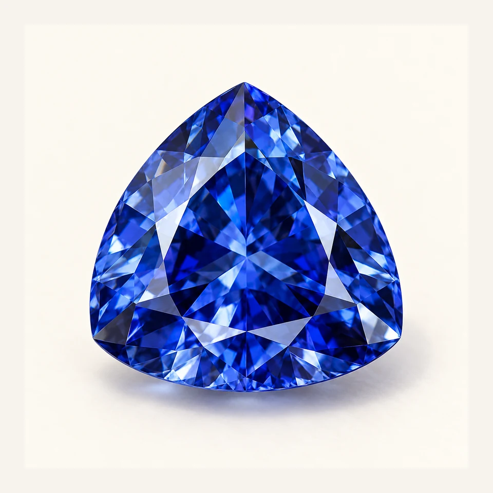 Benitoite gemstone specimen