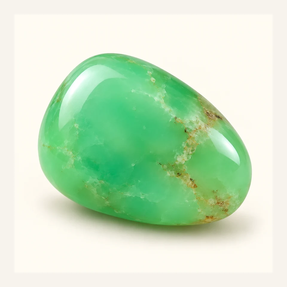 Chrysoprase gemstone specimen