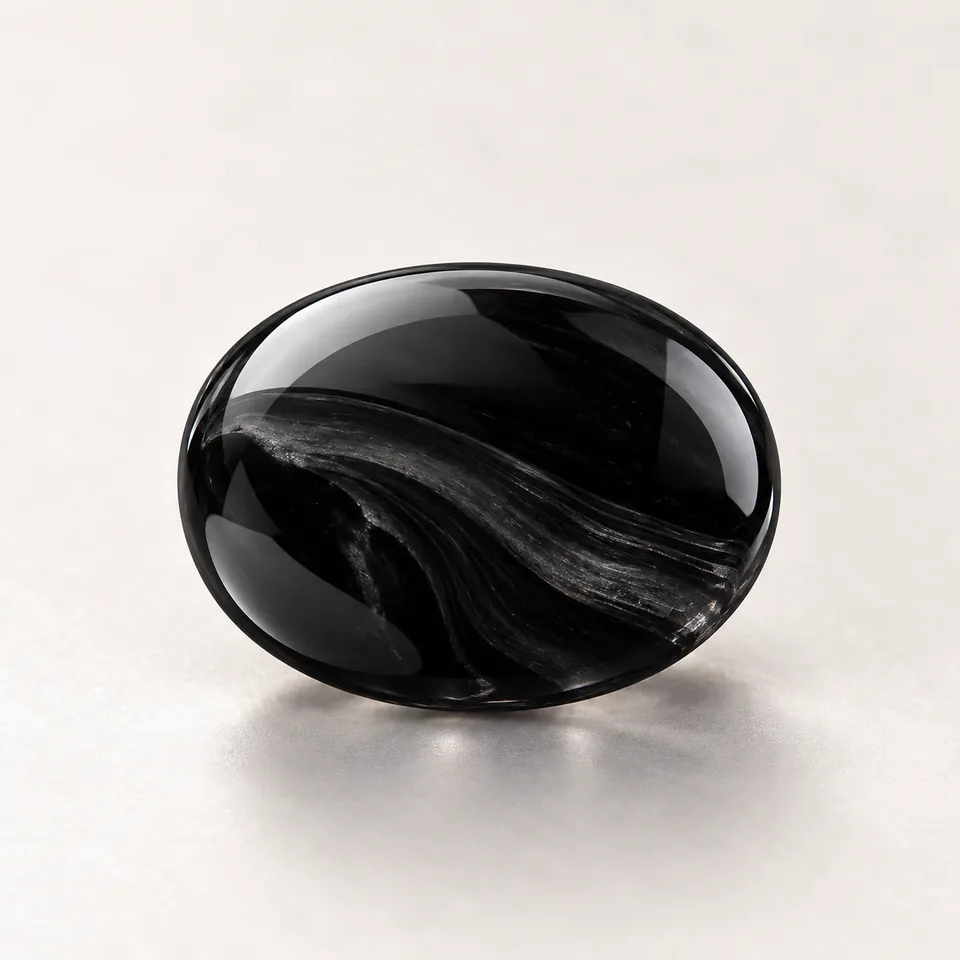 Obsidian gemstone specimen
