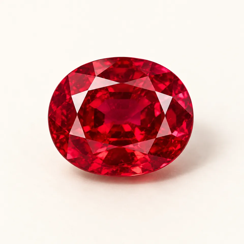 Ruby gemstone specimen